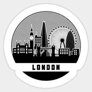 London England United Kingdom Skyline Sticker